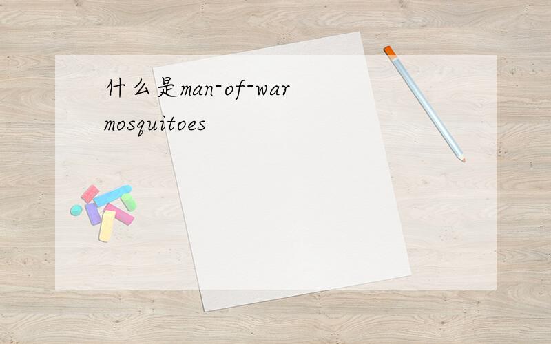 什么是man-of-war mosquitoes