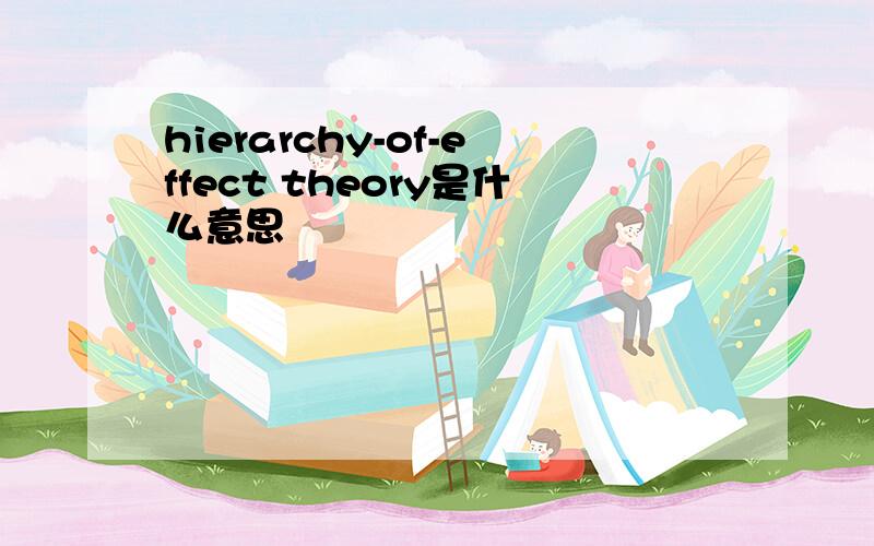 hierarchy-of-effect theory是什么意思
