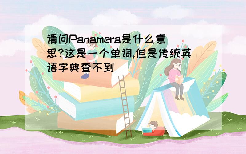 请问Panamera是什么意思?这是一个单词,但是传统英语字典查不到