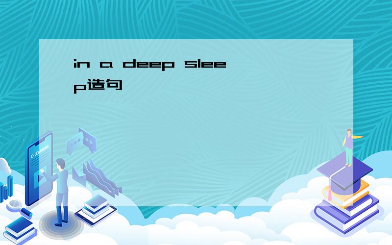 in a deep sleep造句
