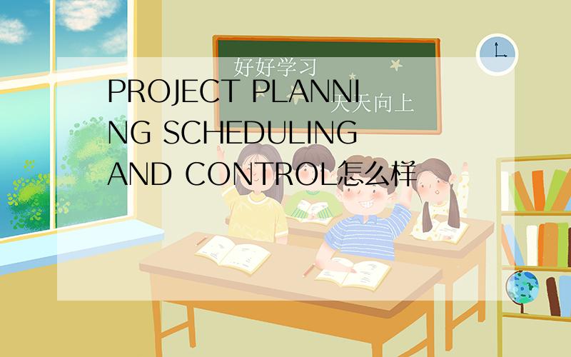 PROJECT PLANNING SCHEDULING AND CONTROL怎么样