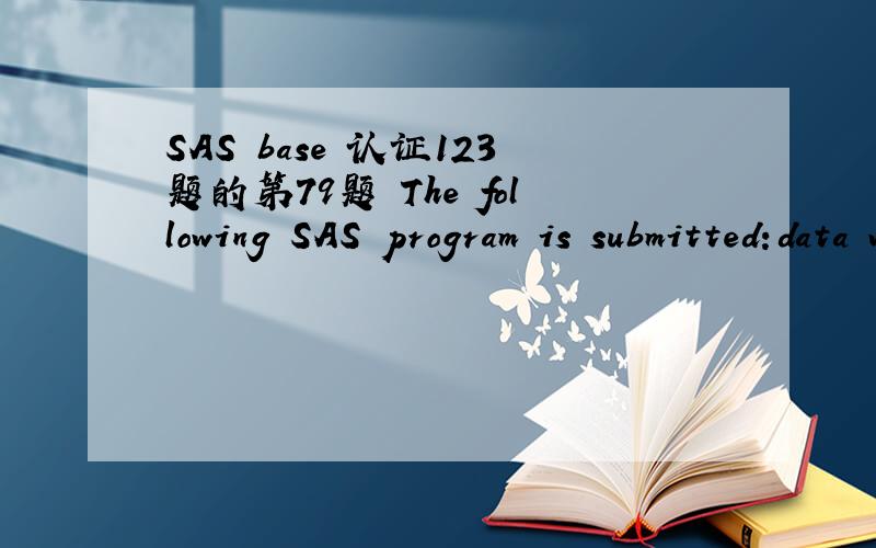 SAS base 认证123题的第79题 The following SAS program is submitted:data work.products;Product_Number=5461;Item = '1001';Item_Reference=Item||'/'||Product_Number;run;Which one of the following is the value of the variable ITEM_REFERENCE in theout