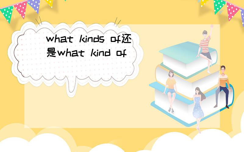 what kinds of还是what kind of