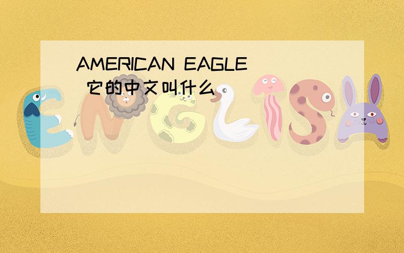 AMERICAN EAGLE 它的中文叫什么