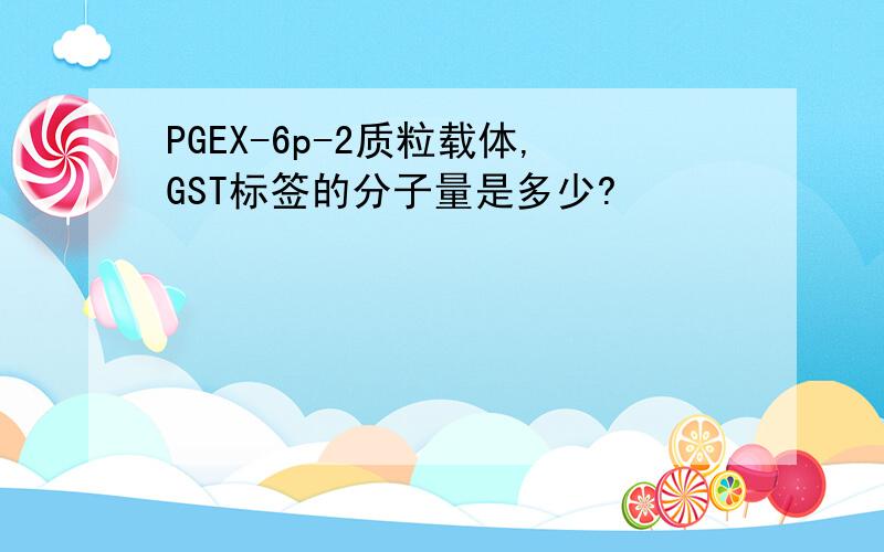PGEX-6p-2质粒载体,GST标签的分子量是多少?