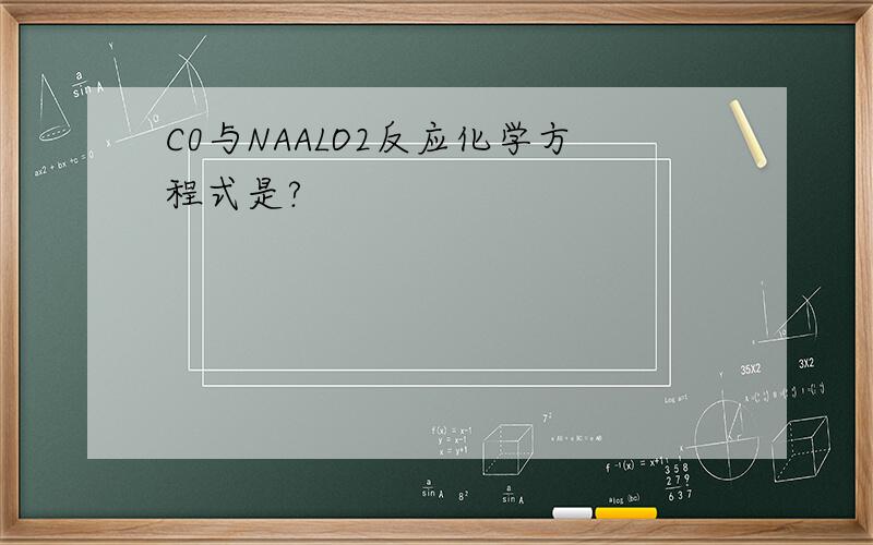 C0与NAALO2反应化学方程式是?
