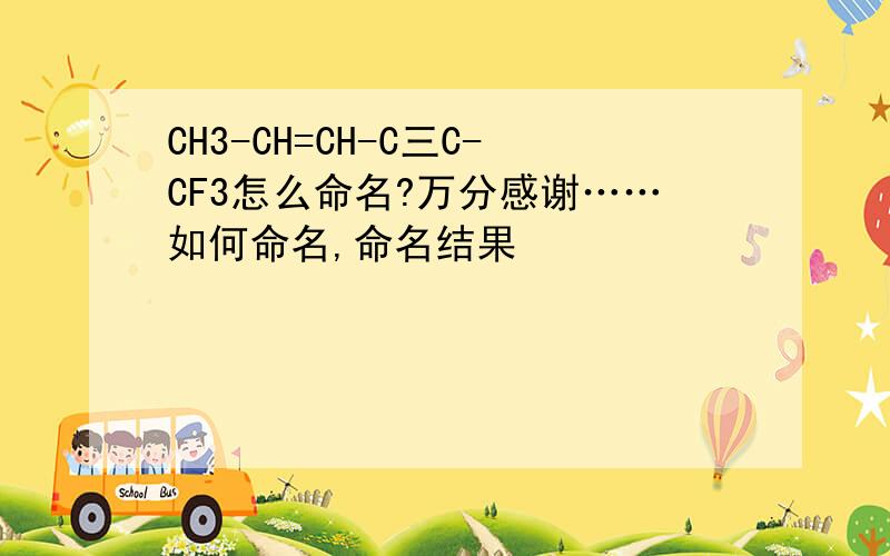 CH3-CH=CH-C三C-CF3怎么命名?万分感谢……如何命名,命名结果