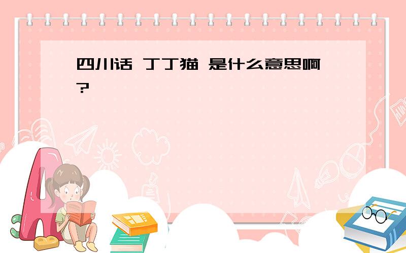 四川话 丁丁猫 是什么意思啊?