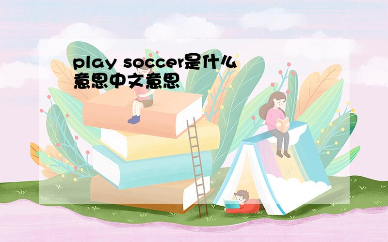 play soccer是什么意思中文意思