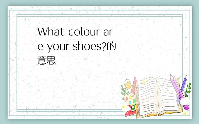 What colour are your shoes?的意思