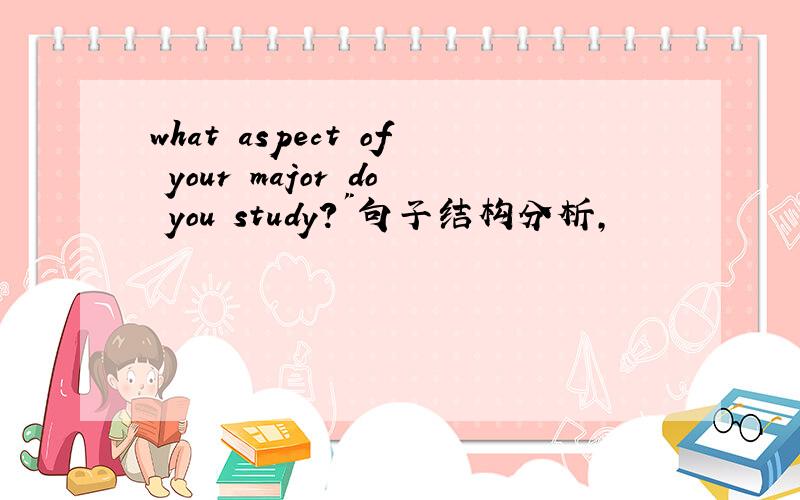 what aspect of your major do you study?