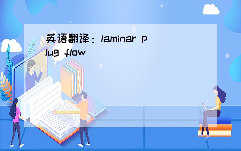 英语翻译：laminar plug flow
